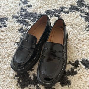 Black Patent Leather Loafers